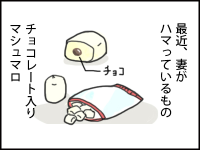 最近妻がハマっているもの、チョコレート入りマシュマロ