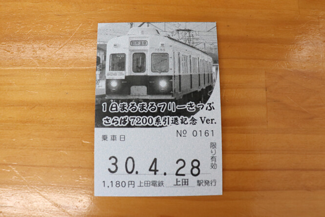 別所線1日まるまるフリー切符