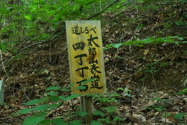 四丁丁石の目印