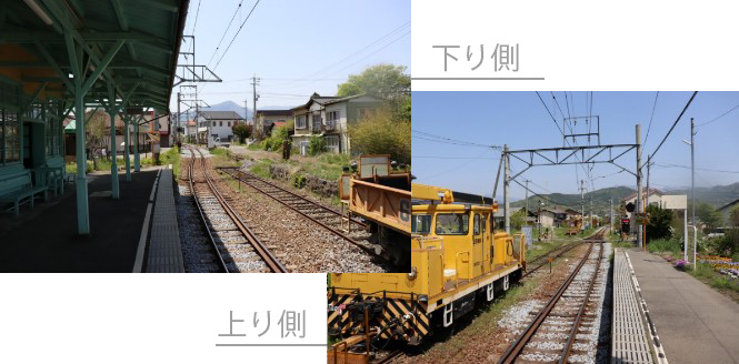 中塩田駅ホーム